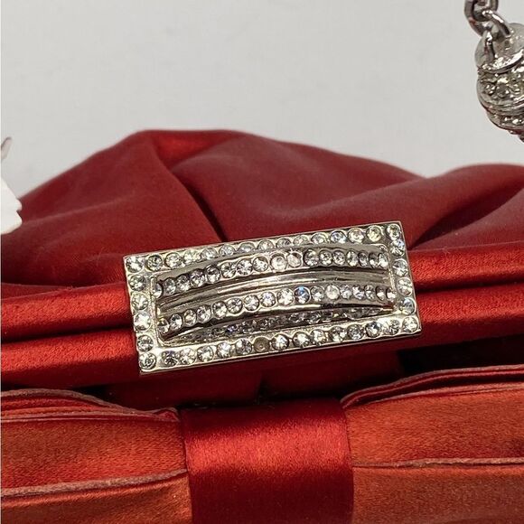 Judith Leiber Madison Satin Bow Clutch Bag - Picture 6 of 14